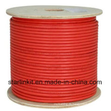 High-End CAT6A UTP LAN Kabel 10 Gigabit Rot